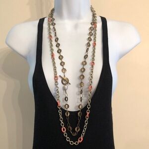 Curated bundle J.crew and Carolina brand long necklaces